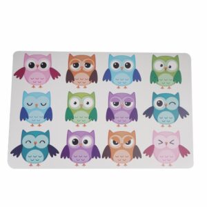 Individual Búhos De Colores FREE HOME 43,5 X 28,2 Cm