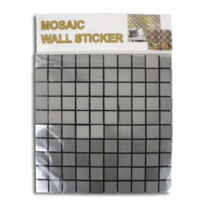 Adhesivo De Pared Decorativo Mosaico Plateado QI JIA Unidad