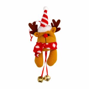 Adorno Navideño Diseño Muñeco De Nieve Colección Rojo Y  Blanco JOY Unidad