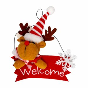 Adorno Navideño Diseño Reno Con Letrero JOY Unidad