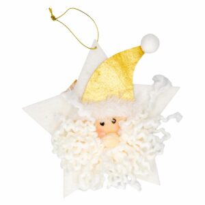 Adorno Navideño Colgante Diseño Estrella Y Santa JOY Unidad