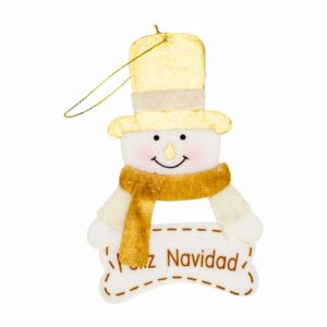 Adorno Navideño Colgante Diseño Muñeco De  Nieve JOY Unidad
