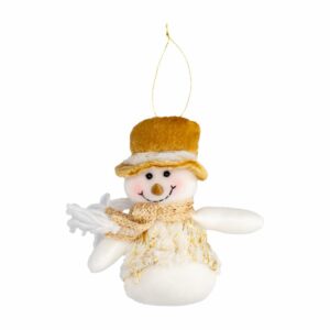 Adorno Navideño Colgante Diseño Snowman Colección Dorada JOY Unidad