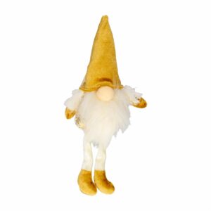 Adorno Navideño Colgante Diseño Papa Noel Colección Dorada JOY Unidad