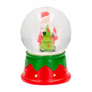 Adorno Navideño Diseño Globo De Nieve Santa Con Árbol JOY Unidad