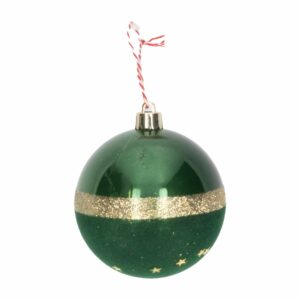 Esfera Navideña Línea Dorada Verde JOY Unidad