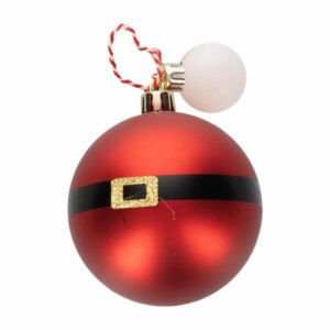 Esfera Navideña Diseño Cinturón Papa Noel JOY Unidad