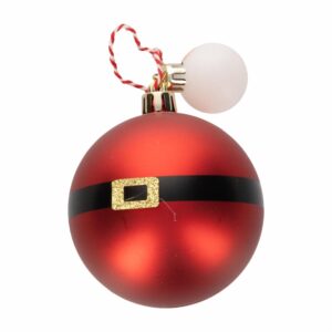 Esfera Navideña Diseño Cinturón Papa Noel JOY Unidad