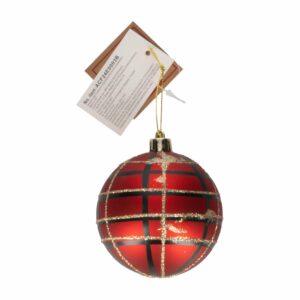 Esfera Navideña Diseño Escoces JOY Unidad