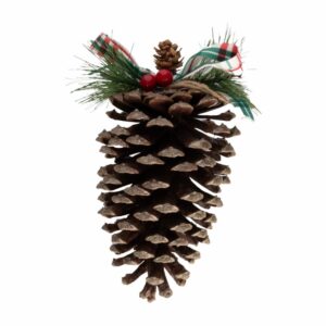 Colgante Navideño Cono De Pino Con Lazo JOY Unidad