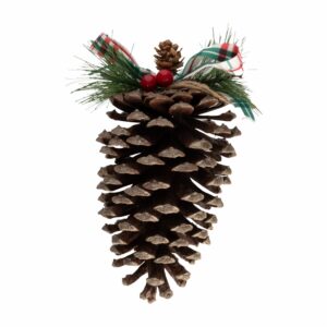 Colgante Navideño Cono De Pino Con Lazo JOY Unidad