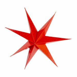 Estrella Navideña Colgante Color Rojo JOY Pequeña