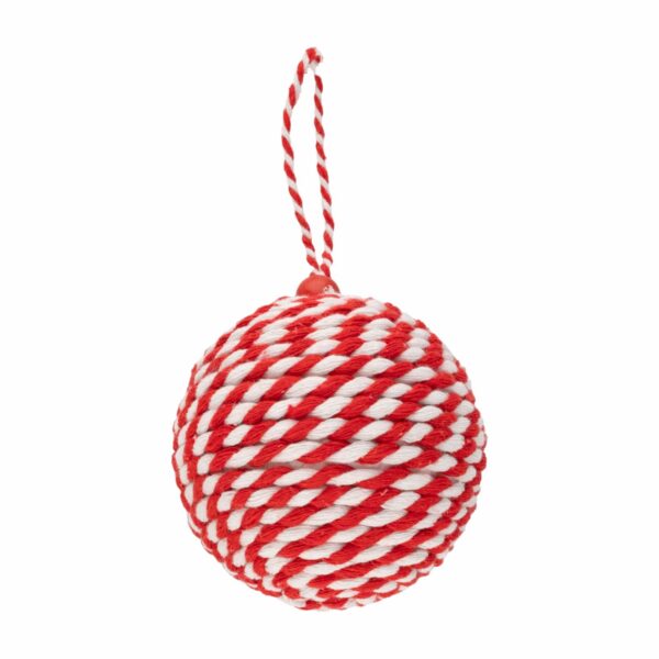 Esfera Navideña Trenzada Roja Y Verde JOY Unidad