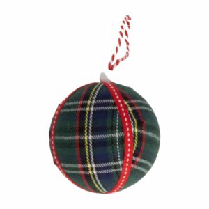 Esfera Navideña Diseño Escoces Verde JOY Unidad