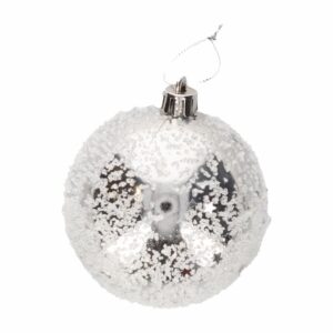 Esfera Navideña Plata Especial Con Brillo JOY Unidad