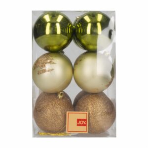 Set Caja De Bombillos Color Dorado Y Verde JOY Unidad