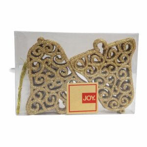 Adorno Navideño Colgante Campana Dorada Set JOY X 2 Piezas