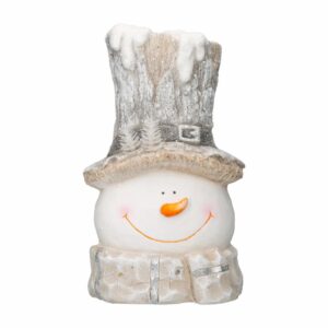 Adorno Muñeco De Nieve Nevado Batería JOY 24.5 Cm