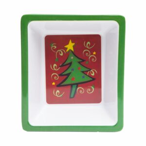 Bandeja Navideña Colección Árbol 1 Servicio JOY 15,24 X 13,97 Cm