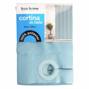 Cortina De Baño Aqua Con Aros FREE HOME 180X180 CM