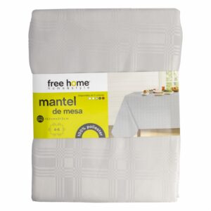 Mantel De Mesa Mantel 6 Puestos Gris FREE HOME 152X213 CM