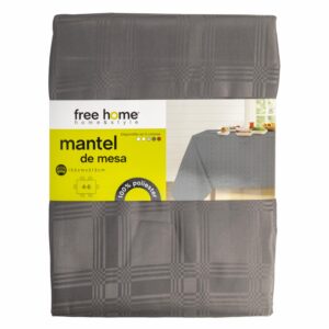 Mantel De Mesa Mantel 6 Puestos Plomo FREE HOME 152X213 CM