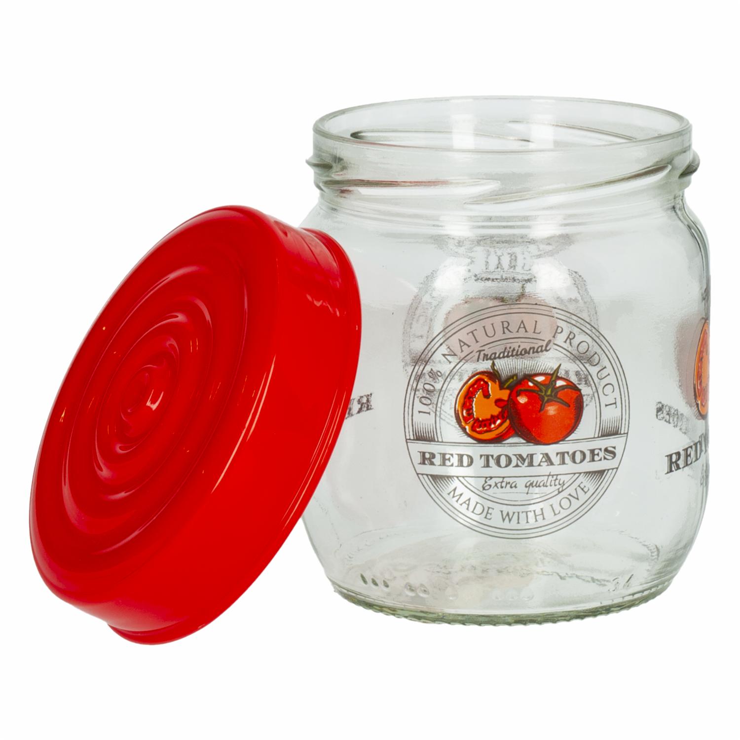 Frasco Tapa Roja Tomates Cherry Pequeño HEREVIN - Imagen 2