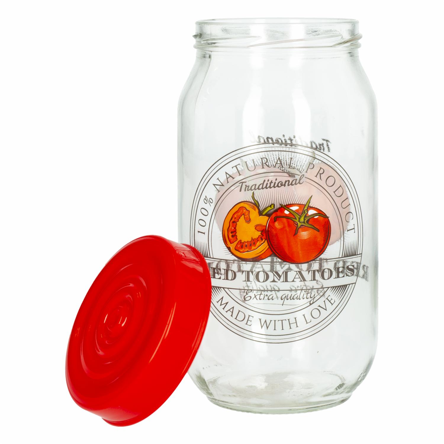 Frasco Tapa Roja Tomates Cherry Grande HEREVIN - Imagen 2