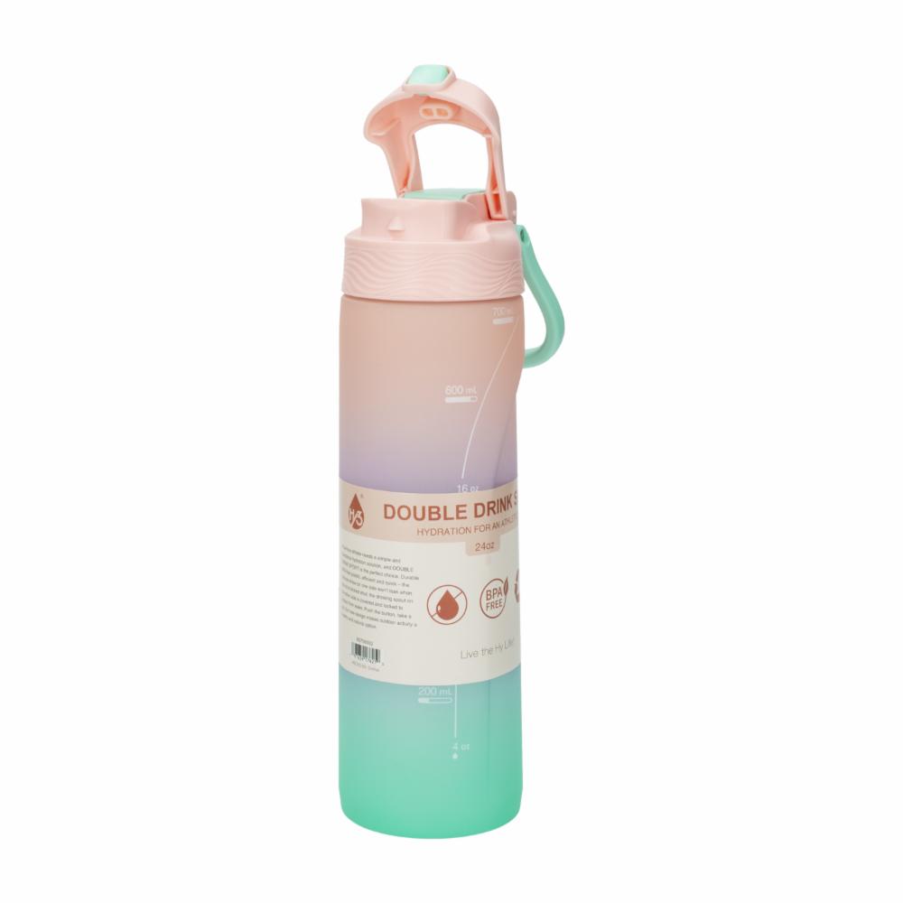 Tomatodo Doble Drink Sport Rosa Menta HY3 710 Ml - Imagen 2