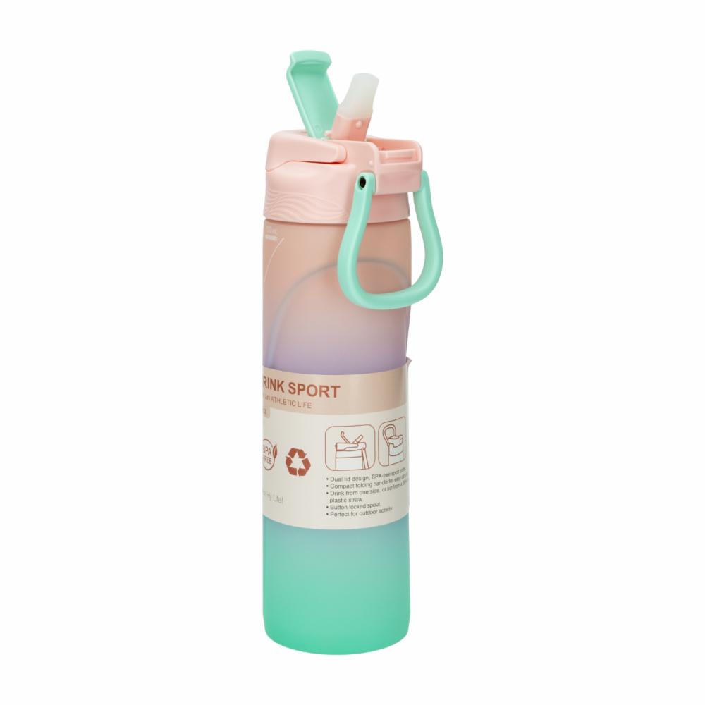 Tomatodo Doble Drink Sport Rosa Menta HY3 710 Ml - Imagen 3