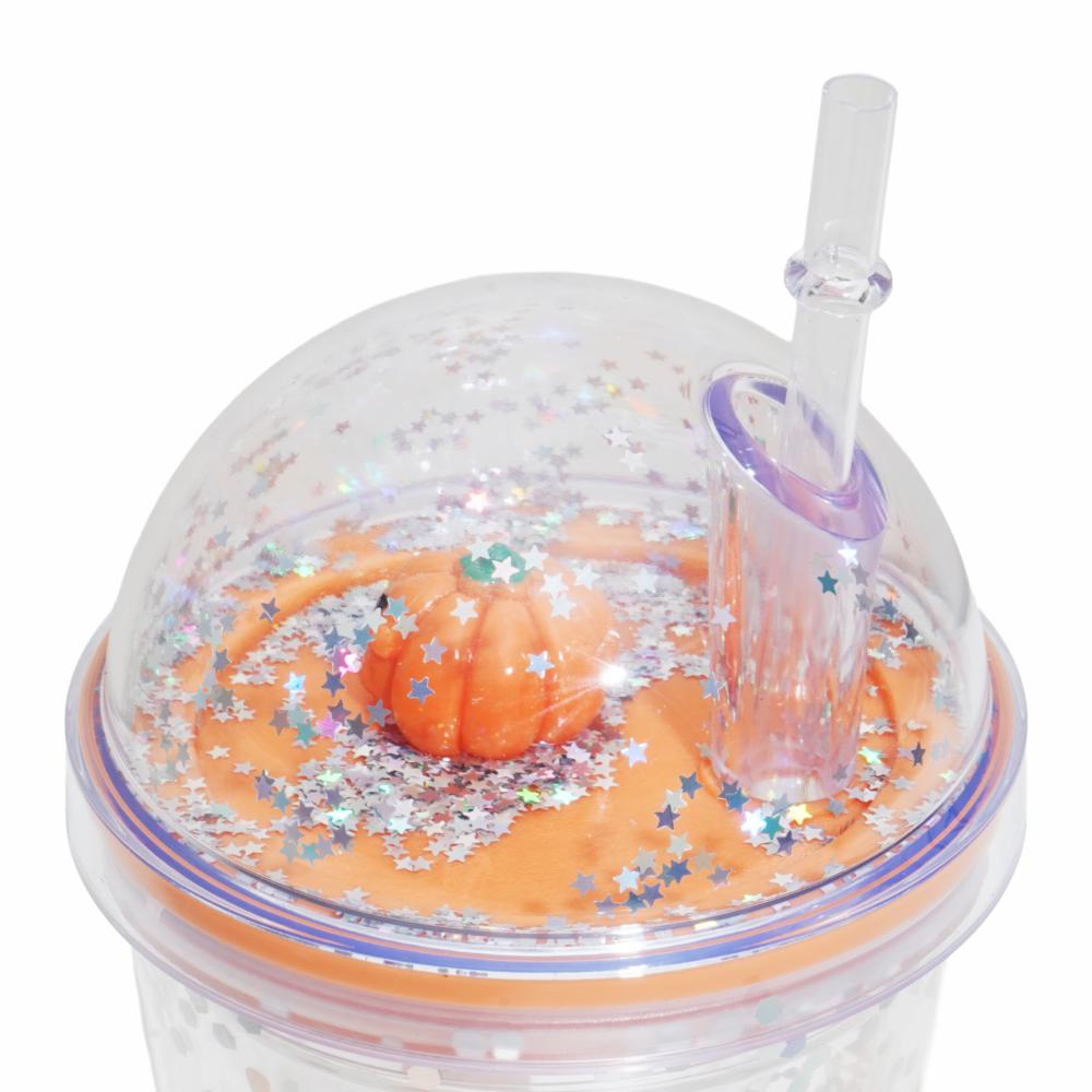 Vaso Doble Pared Con Sorbete Y Tapa Burbuja Diseño Halloween FREE HOME 470 Ml - Imagen 3
