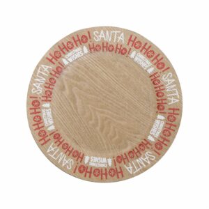 Plato Navideño Base Diseño Ho Ho Ho Z&L 33 Cm