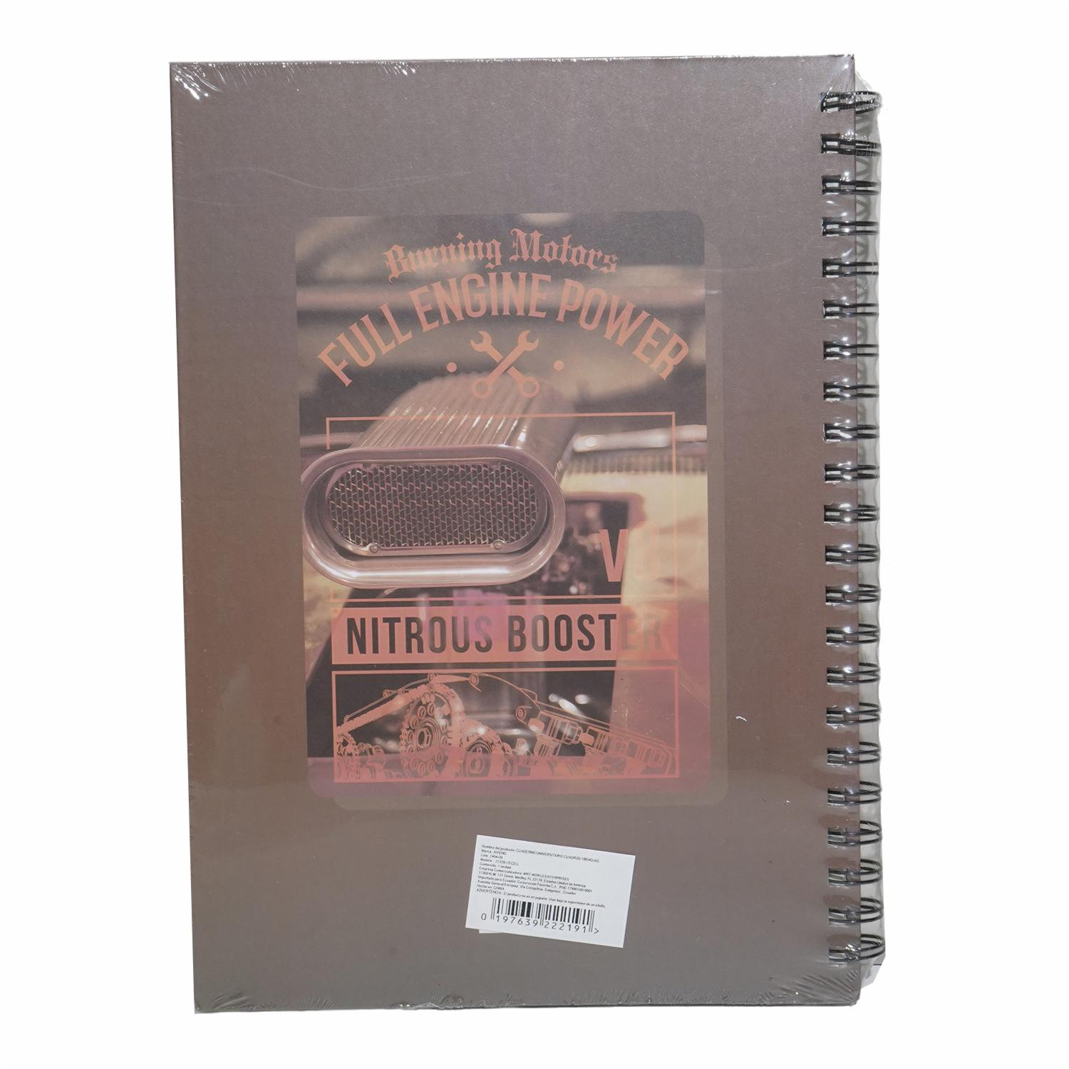 Cuaderno Universitario De Cuadros B5 AIFENG 100 Hojas - Imagen 2