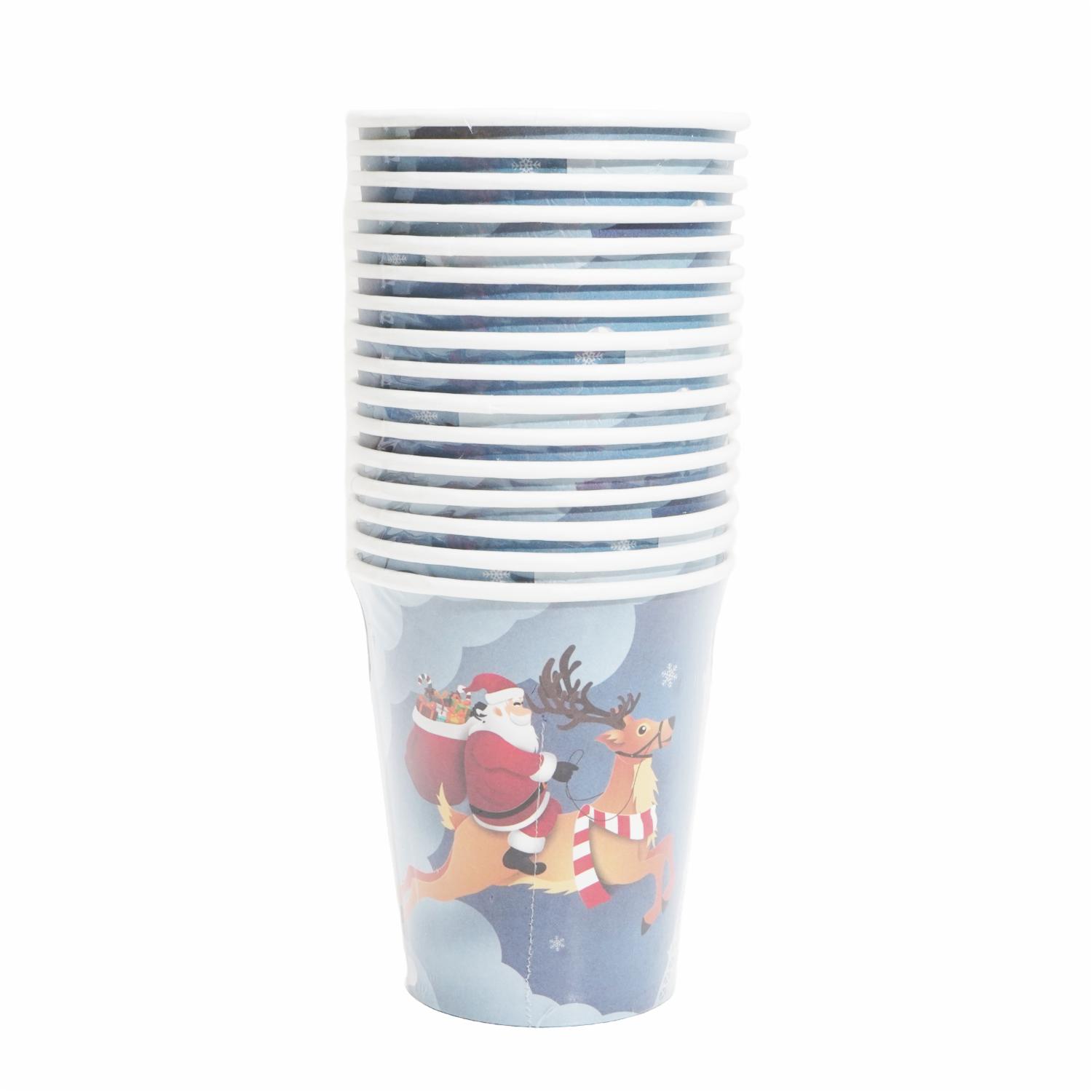 Set De Platos Colgante Vasos Cubiertos Y Servilletas Navidad UNIFELICIDAD 16 Uds - Imagen 3