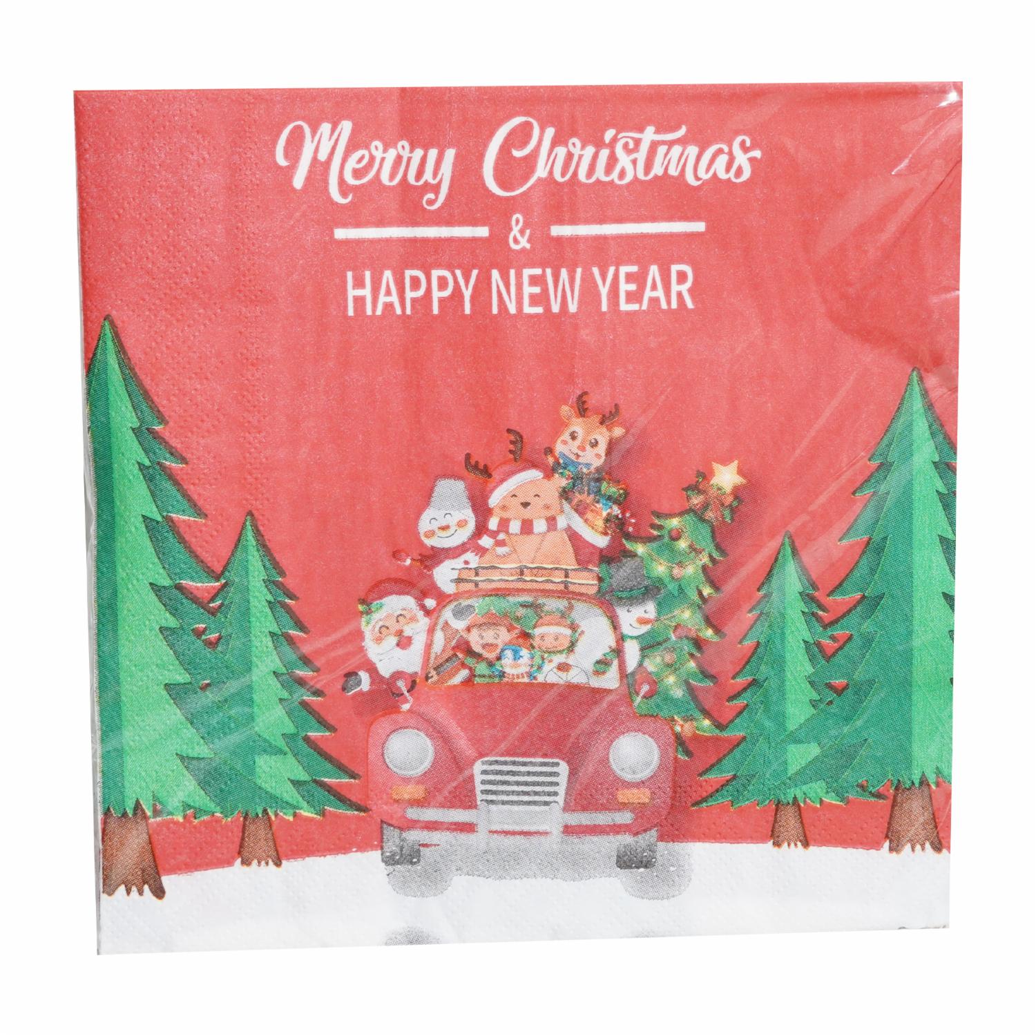 Set De Platos Colgante Vasos Cubiertos Y Servilletas Navidad UNIFELICIDAD 16 Uds - Imagen 5