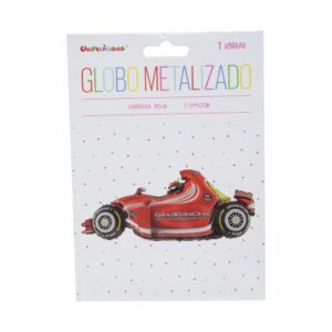 Globo Auto Rojo UNIFELICIDAD 110 X 52 Cm