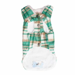 Abrigo Para Perro Diseño Casual Cuadros HANHONG PET Talla Extra Extra Grande