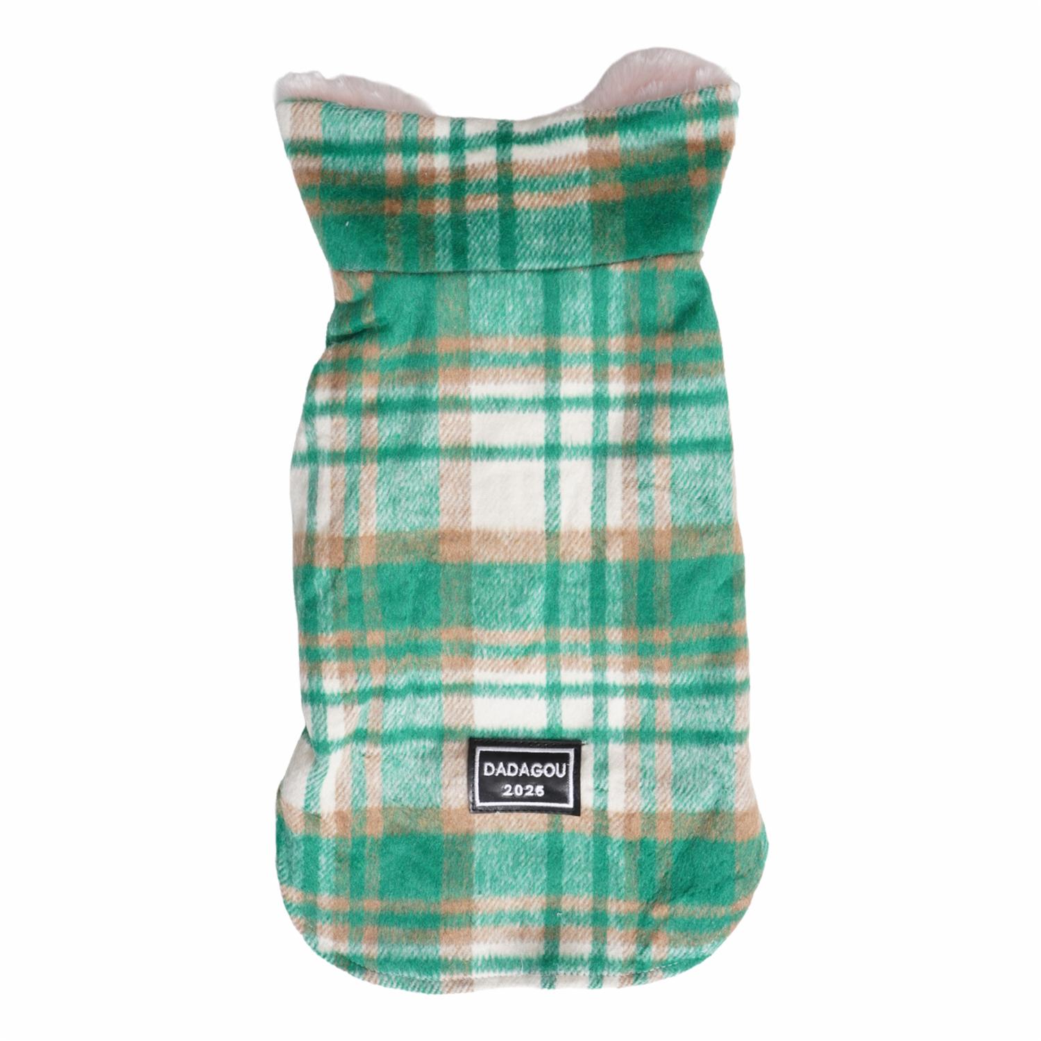 Abrigo Para Perro Diseño Casual Cuadros HANHONG PET Talla Extra Extra Grande - Imagen 2