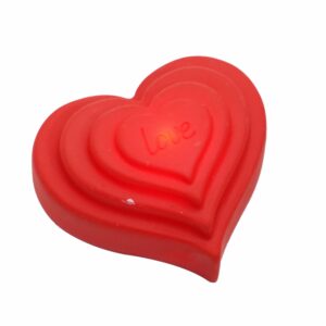 Adorno Corazón Rojo Con Luz Led HE WEI 1 Pieza