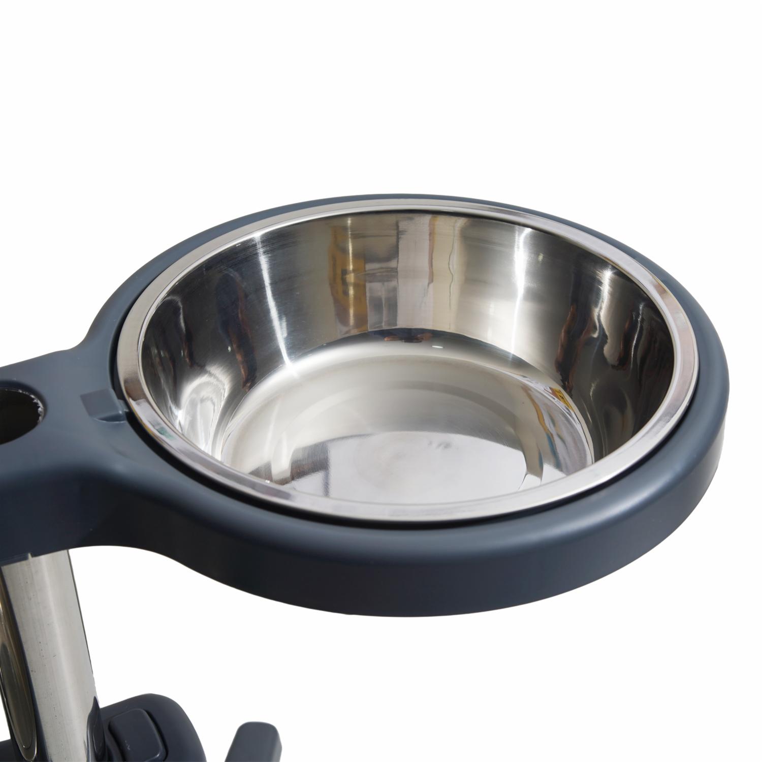 Base Con Platos Para Perro LEADER PET Grande