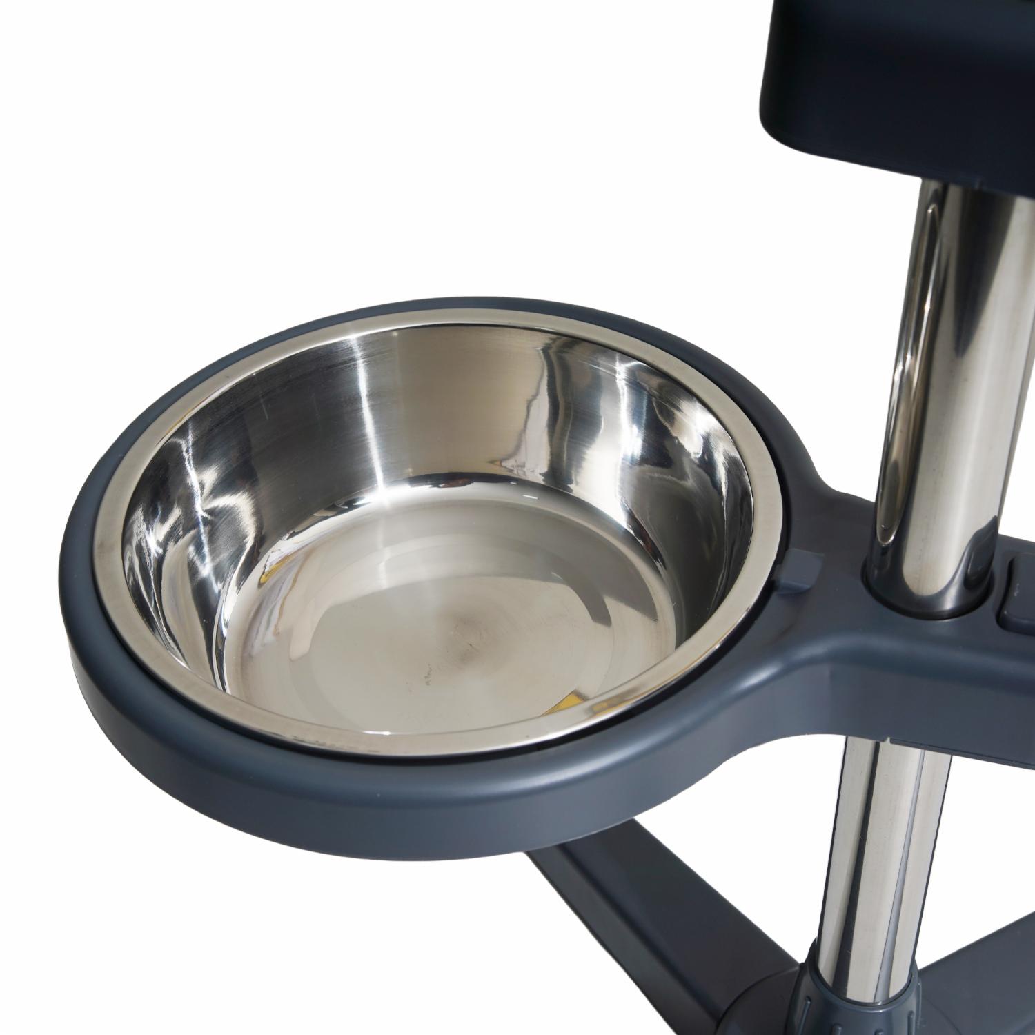 Base Con Platos Para Perro LEADER PET Grande