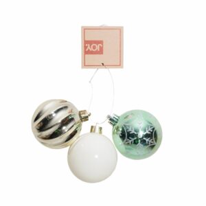 Bombillos Verde Blanco Y Dorado Set JOY X 3 Piezas