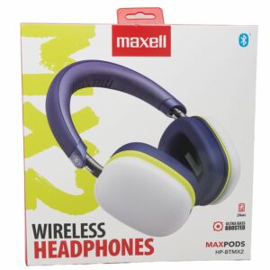 Audífonos Con Diadema Gris Y Naranja HP-BTMX2 MAXELL Bluetooth