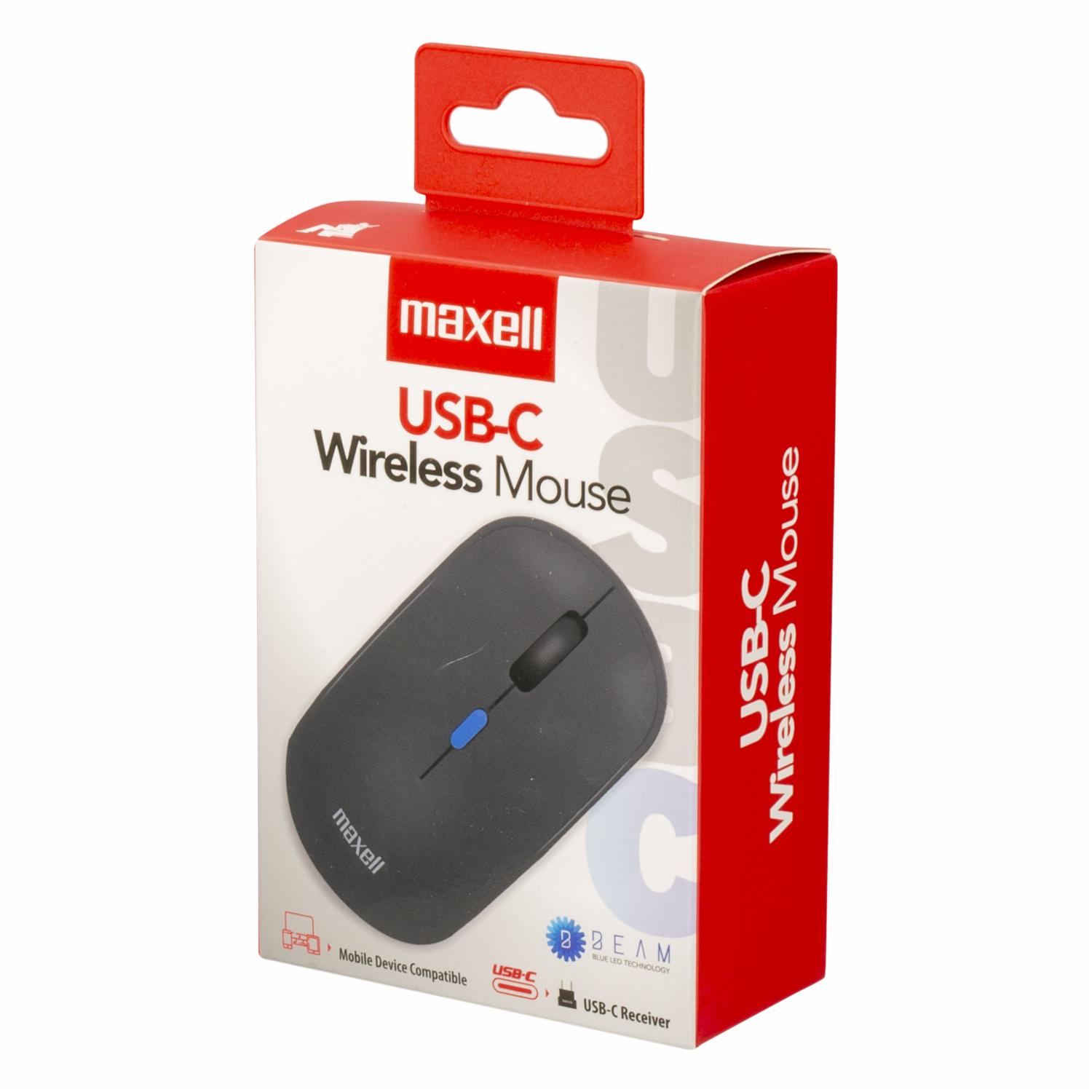 Mouse Con Conector Usb_C Negro MAXELL Inalámbrico - Imagen 3