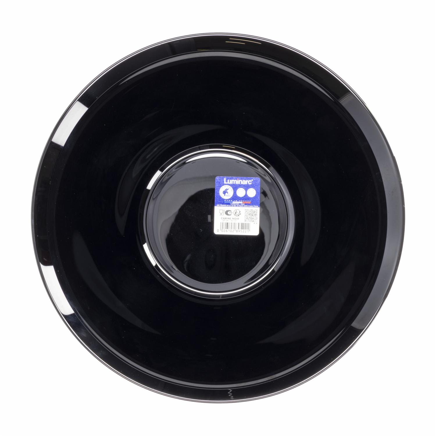 Ensaladera Negra-Carine-Tempered LUMINARC 27 Cm
