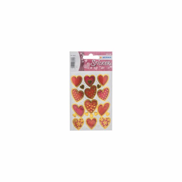Stickers Brillantes Decorativos Diseño Love Classic HERMA Paquete