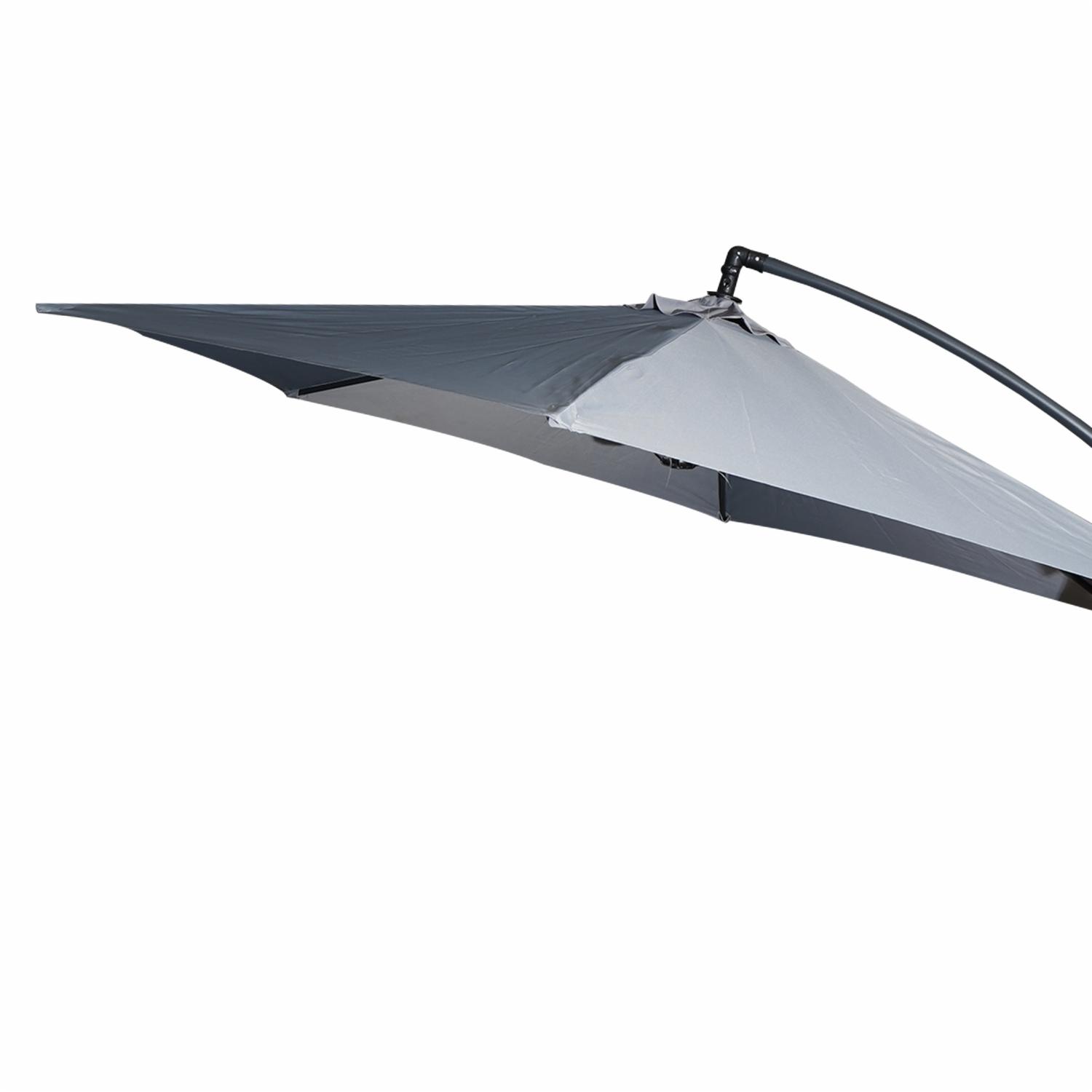 Sombrilla Gris FREE HOME Metal Plástico Y Lona - Imagen 2