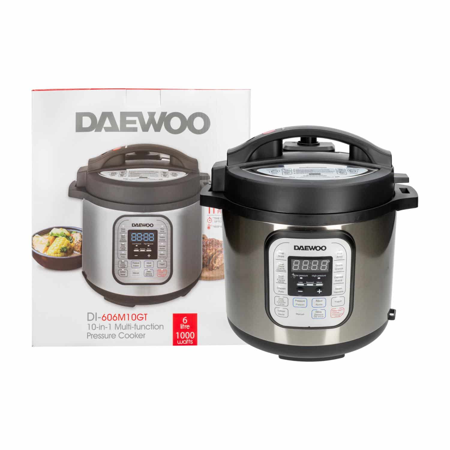 Olla Arrocera Multifunción Con Control Digital DI-606-M10GT DAEWOO 6 Litros - Imagen 2