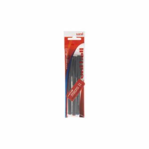 Bolígrafo Roller Negro Azul Rojo UNI X3 Uds
