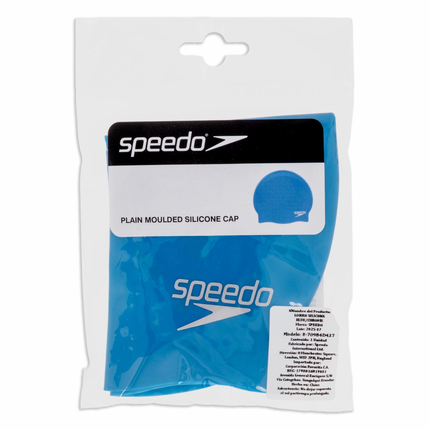 Gorro Natación Silicona Azul Chrome SPEEDO Adulto - Imagen 3